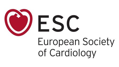 European Society for Cardiology logo - a stylised heart image drawing with 'European Society of Cardiology' wording alongside